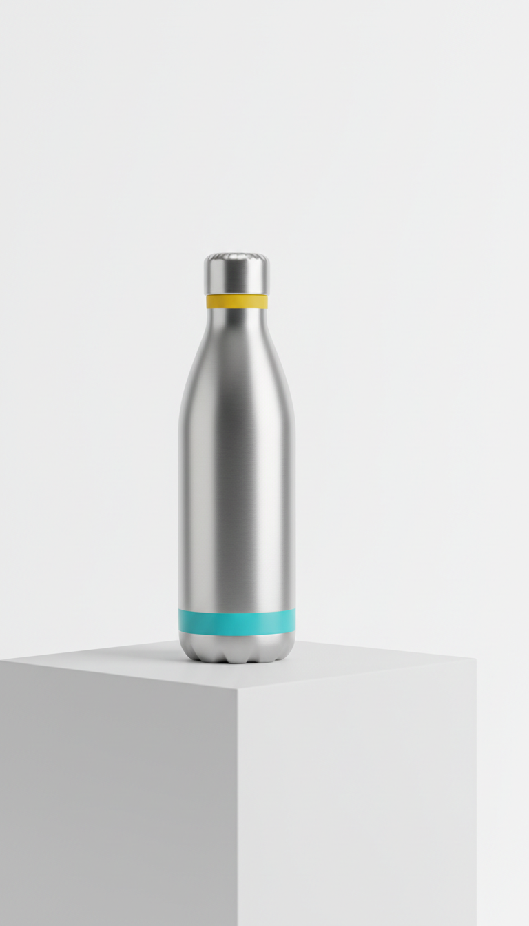 Minimalist Steel Water Bottle with Matte Finish