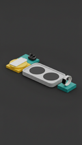 Compact Wireless Charger Tray with Device Organizer